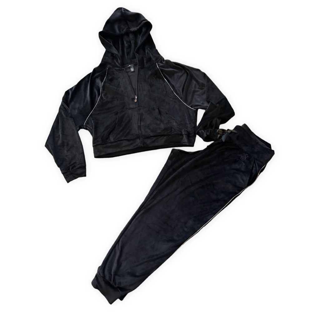 Victoria's Secret Black Velour Set